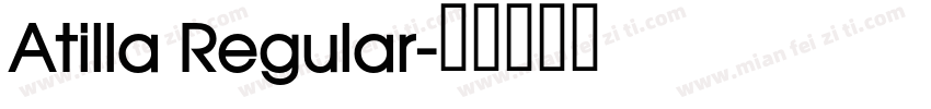 Atilla Regular字体转换
